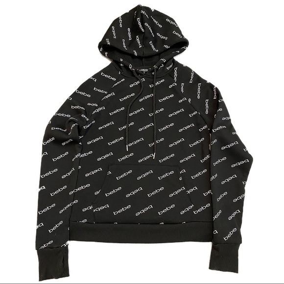 BEBE Designer Streetwear Pullover Hoodie Sweater - Picture 1 of 3